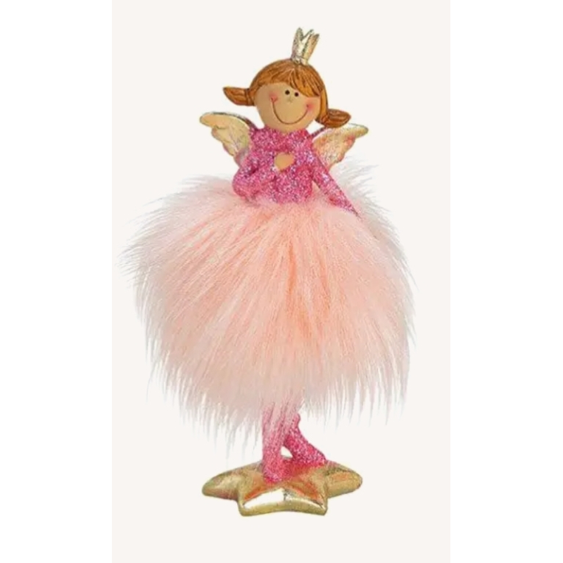 Engel roze glitter 1