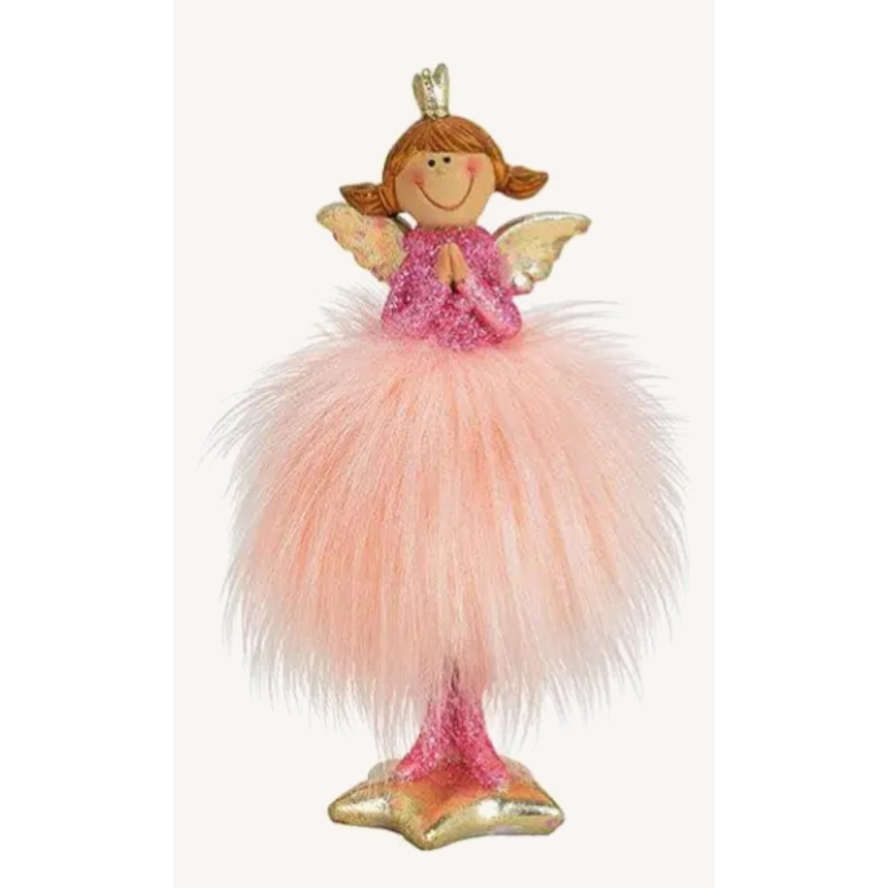 Engel roze glitter 2